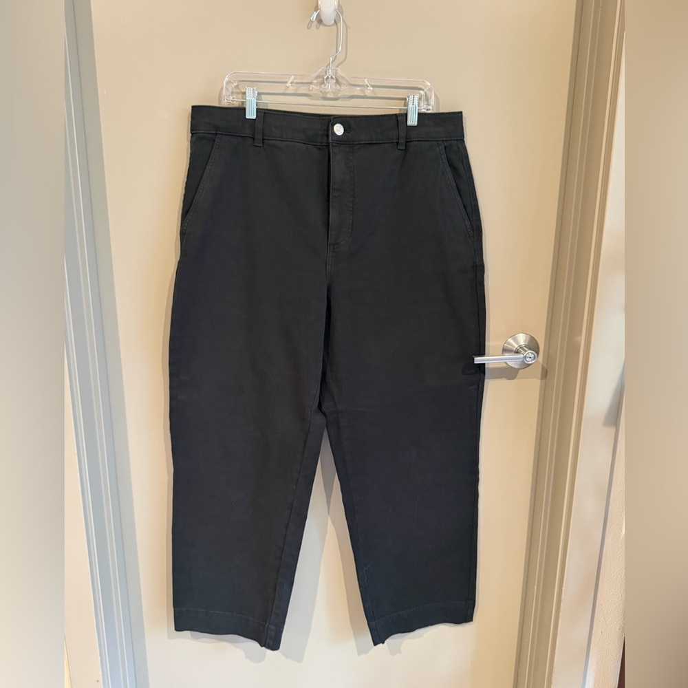 Everlane Black Utility Straight-Leg Pant - 28.5” inseam, size 16 Tall